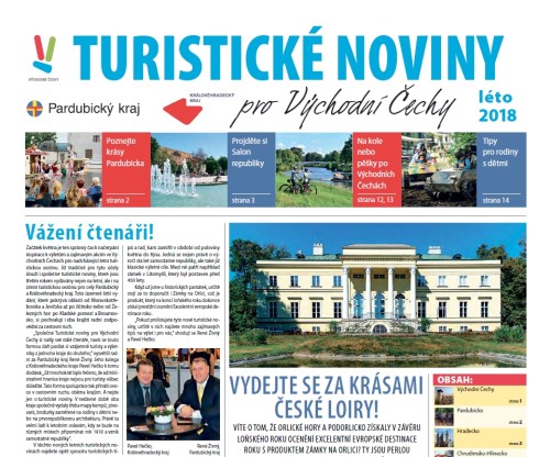 Turistické noviny pro Východní Čechy - léto 2018